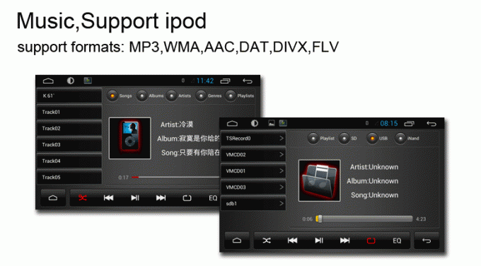USB SD IPOD TV BT automotive navigation system Android  Scenic multi-media DVD player
