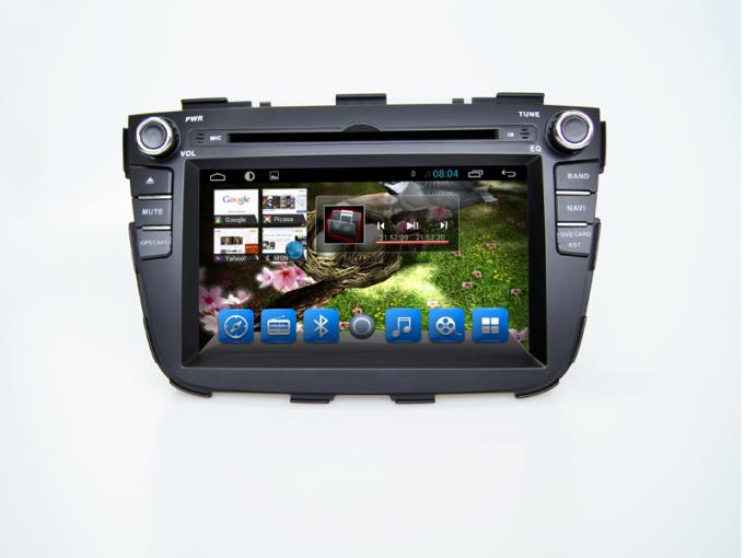 Android Double Din Car DVD Player With Navigation Media System For KIA Sorento 2013