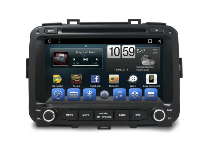 Double Din Kia Carens 2014 Car Dvd Player Gps Navigation Android 6.0 / 7.1 System