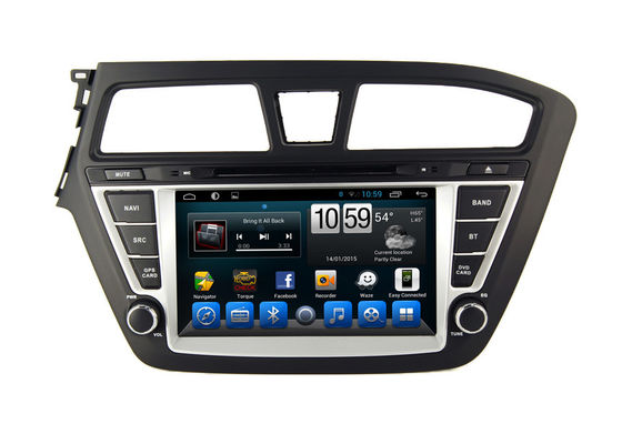 China Quad Core 2 Din Android Car GPS Navigation With Radio DVD Player For Hyundai I20 supplier