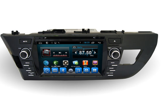 China 2 Din Quad Core Toyota GPS Navigation Radio BT For Corolla 2014 Europe supplier