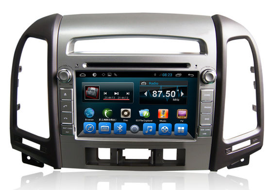 China Android Car GPS Glonass Navigation Hyundai DVD Player Santa Fe 2010-2012 High level supplier