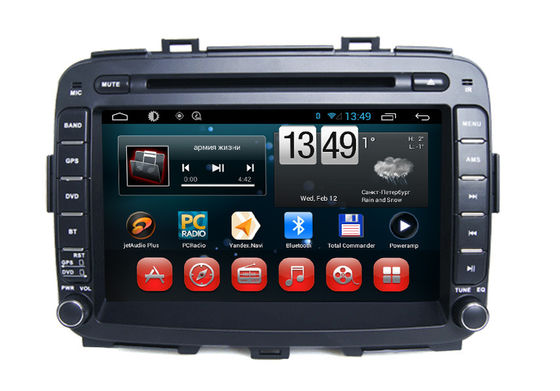 China Carens Android Car Stereo KIA Navigation System Capacitive Quad Core supplier