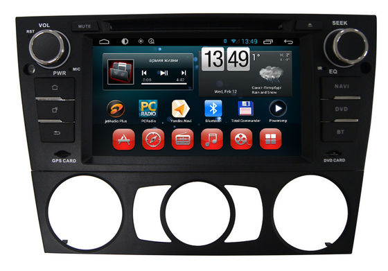 China Central Multimedia Double Din Car Dvd Players BMW 3 Manual With GPS Bluetooth supplier