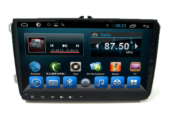 China 2 Din Quad Core Car Stereo Multimedia Volkswagen GPS Navigation System for Tiguan supplier