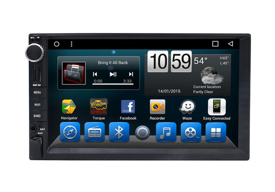 China Automotivo Universal Double Din Car Dvd Player , Central GPS DVD 7 Inch Touch Screen supplier