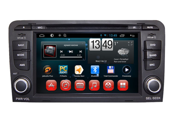 China AUDI A3 GPS Navigation System Android DVD Player Dual Core A9 Chipset RDS BT supplier