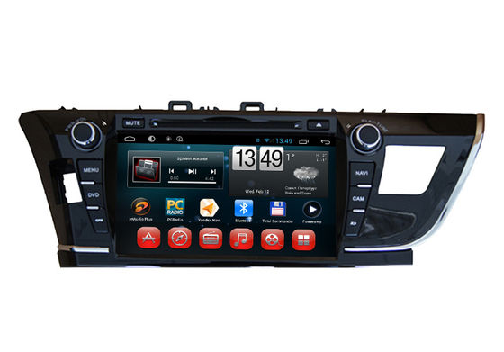 China Touch Screen Toyota 2014 Corolla GPS Navigation / DVD Player with iPod BT SWC TV supplier