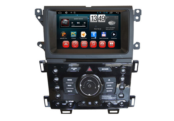 China Wifi SWC RDS Car GPS Ford 2014 Edge Navigation 1024 x 600 Rearview Camera Android DVD Player supplier