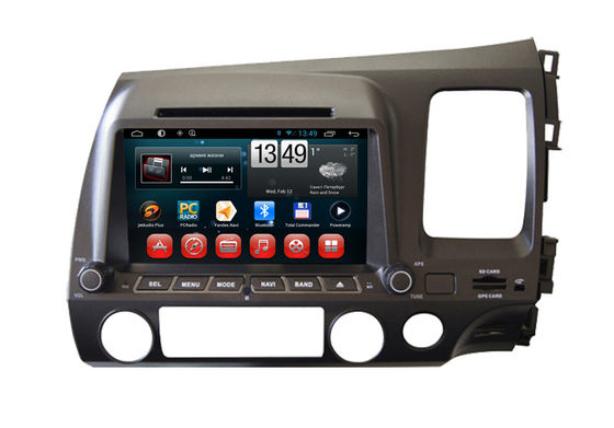 China Civic Right Driving Honda Navigation System  Dual Zone Car GPS DVD Player supplier