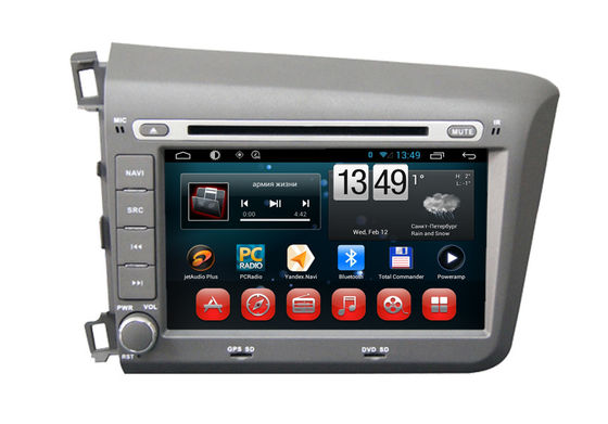 China Honda 2012 Civic Left Side Navigation System Android OS DVD Player Dual Zone BT TV iPod supplier