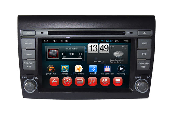 China GPS BT Android Fiat Bravo Navigation System / Navigator with Steering Wheel Control supplier