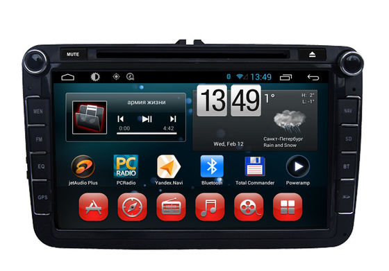 China VW Magotan Sagitar Tiguan Polo Eos GPS Navigation System Android OS DVD Player supplier
