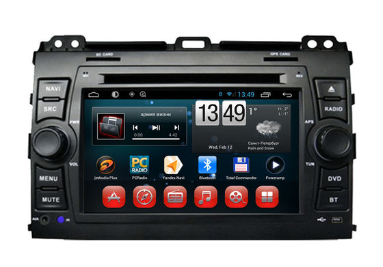 China Toyota GPS Navigation Prado 120 Wifi 3G Bluetooth TV SWC Capacitive Touch Screen supplier