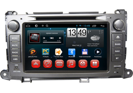 China Toyota GPS Navigation Sienna DVD Wifi 3G Bluetooth SWC TV Camera Input supplier