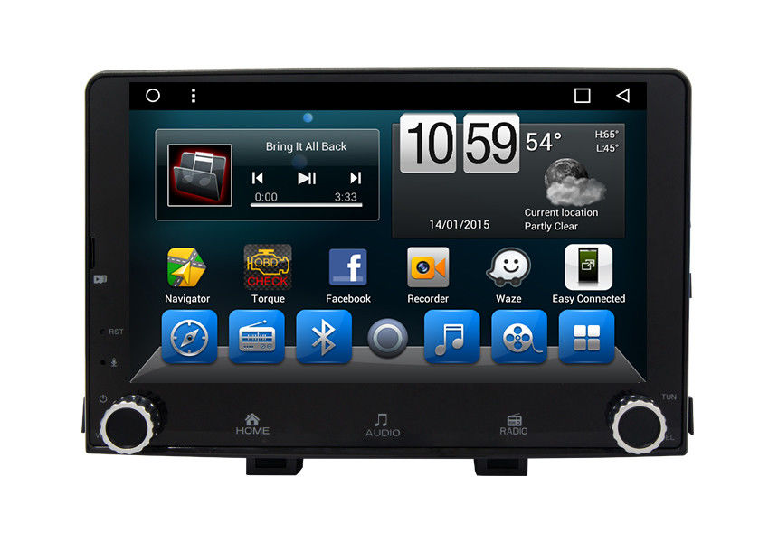 Octa Core KIA Navigation System , 2 Din Car Dvd Player Android Gps