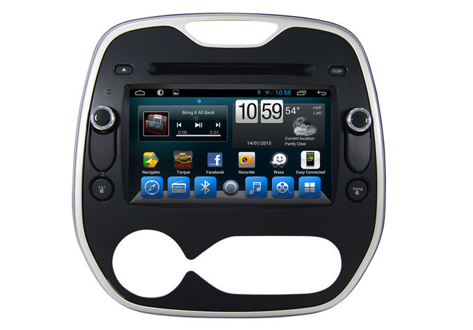  Captur Two Din Car Multimedia And Navigation System Support GPS / Glonass