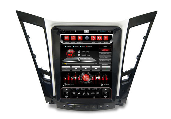 China Car Radio Multimedia dvd gps stereo Tesla Vertical Screen Sonata i50 i45 i40 2013 supplier