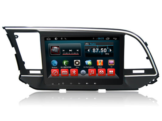 China Quad Core Android HYUNDAI DVD Player , Car Multimeida Gps Navigation For Elantra 2016 2017 supplier