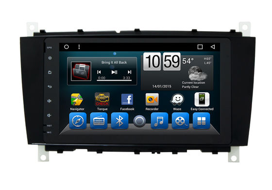 China Android Mercedes Benz C - Class Double Din Car Dvd Player GPS Navigation Head Unit supplier