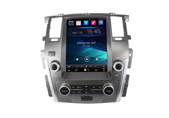 China Nissan Patrol GPS Navigation System With 12.1 Inch Tesla Display Screen / Bluetooth supplier