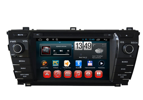 China 2014 Toyota Corolla GPS Navigation Android DVD Player 7inch Touch Panel supplier