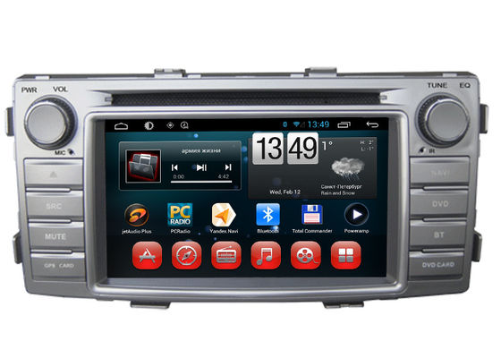 China Toyota Hilux GPS Navigation Android DVD Player 3G Wifi SWC BT RDS TV supplier