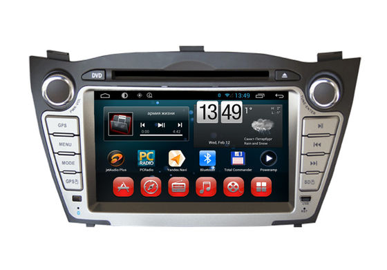 China IX35 Tucson Hyundai DVD Player Android GPS Navigation Rearview Camera Input Bluetooth supplier