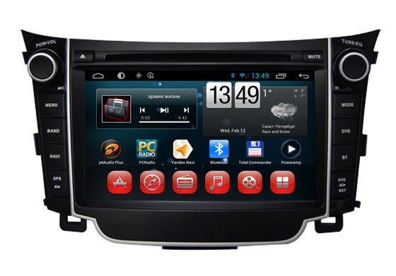 China 1080P HD Hyundai I30 Android DVD Player GPS Navigation with Bluetooth / TV / USB supplier