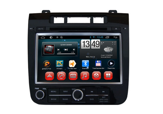 China VW Touareg Volkswagen GPS Navigation System Android OS DVD Player SWC BT Radio TV supplier