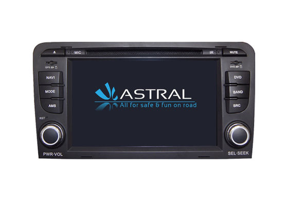 China Wince Central Multimedia GPS AUDI A3 Bluetooth Hand Free RDS Hebrew Radio DVD Player supplier