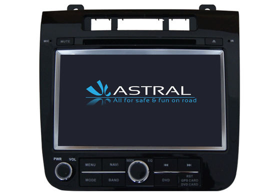 China Auto Bluetooth DVD Player Touareg Navigation System with RDS / AM / FM / Rear view camera supplier
