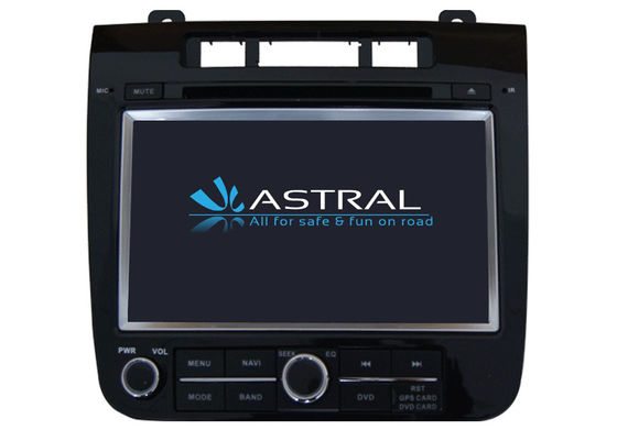 China Auto Bluetooth DVD Player Touareg Navigation System with RDS / AM / FM / Rear view camera supplier