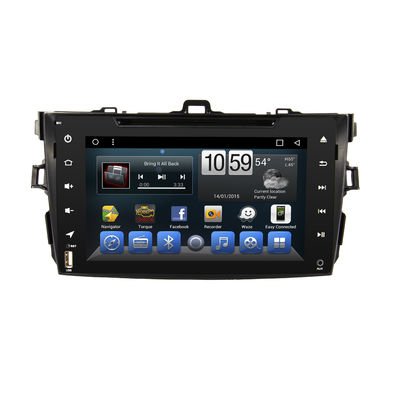 China 8-inch Toyota Corolla 2007-2011 Full-touch Android Car Audio System with  FM RDS CarPlay 4G SIM Mirror-Link Blueooth GPS supplier