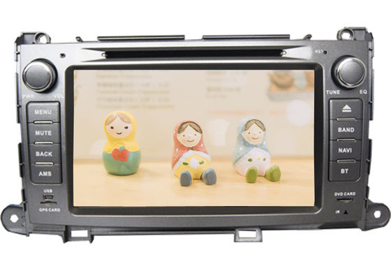 China In car double din android 4.4 dvd player with gps bluetooth for toyota sienna supplier