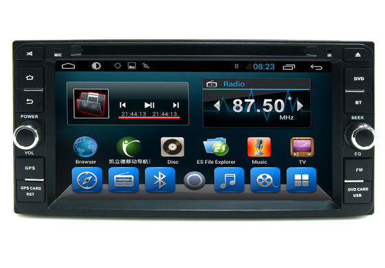 Black 2 Din Car Dvd Player GPS Navigation System For Toyota Universal supplier