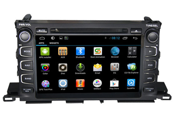 Highlander XU50 Series Toyota Dvd Navigation Custom Design And Logo supplier