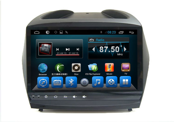 Android 4.4 Quad Core Car Dvd Stereo Player  IX35 2012 Vehicle GPS System supplier