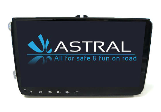 2 Din Quad Core Car Stereo Multimedia Volkswagen GPS Navigation System for Tiguan supplier