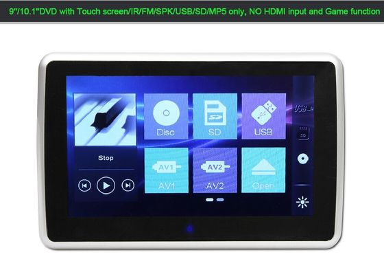 9 Inch Touch Screen Headrest Car Tv Dvd Player Back Seat Multimedia USB SD MP5 supplier