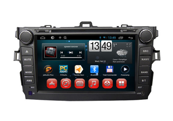 Toyota GPS Navigation Corolla Android Car DVD Player SWC TV Bluetooth Radio USB SD supplier