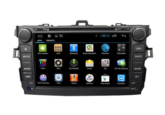 Toyota GPS Navigation Corolla Android Car DVD Player SWC TV Bluetooth Radio USB SD supplier