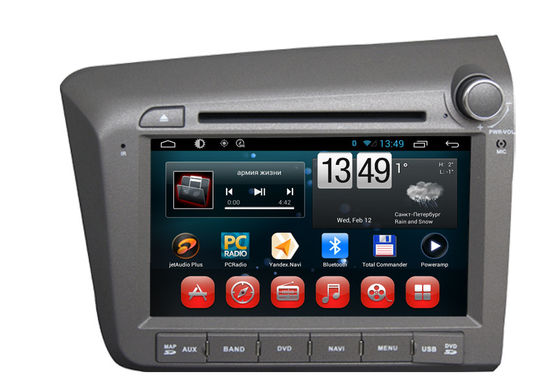 Honda 2012 Civic Right Side Navigation System Android DVD Player Steering Wheel Control supplier