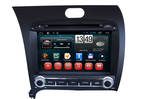 3G WIFI Bluetooth Cerato K3 Forte 2013 KIA DVD Player Android GPS Navigation for Cars supplier