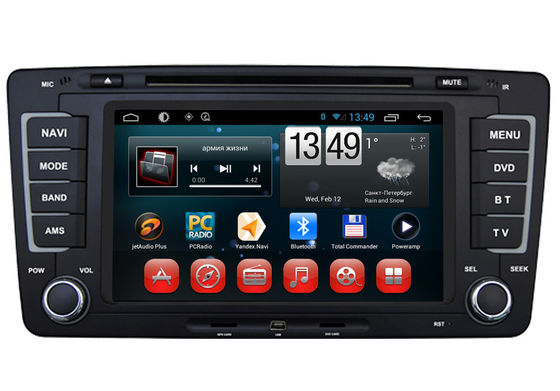 1080P HD Volkswagen Skoda Octavia Navigation System Android Car Navigator with DVD VCD CD supplier