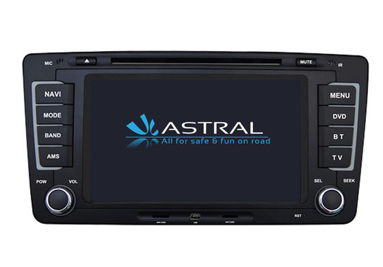 Automotive Skoda Octavia Volkswagen GPS Navigation System with Steering Wheel Control supplier