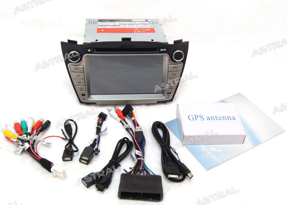 Touch Screen HYUNDAI DVD Player IX35 Tucson Navigation GPS Radio TV BT Steering Wheel Control supplier