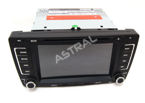 Automotive Skoda Octavia Volkswagen GPS Navigation System with Steering Wheel Control supplier